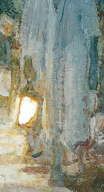 Tanner used dramatic light and shadow to create intensity.
