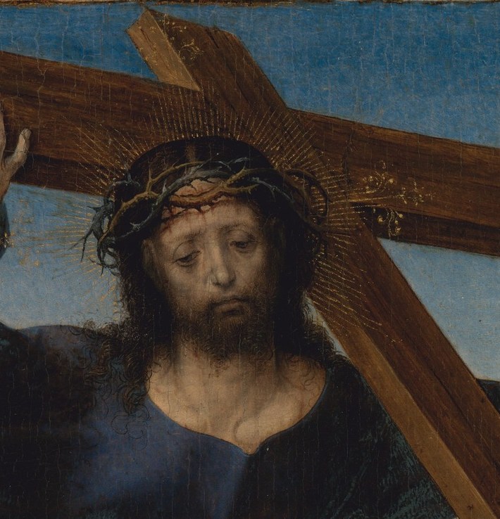 He looks less like a god than a man who has nothing left.