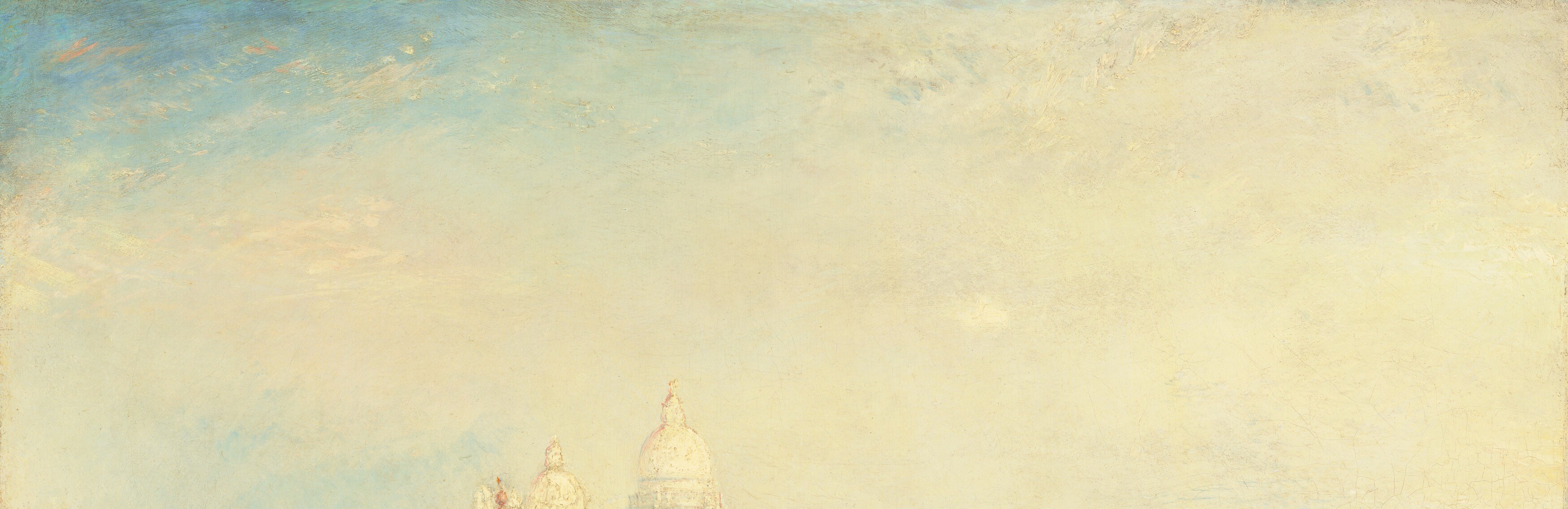He then painted these luminous scenes from memory, often years later.