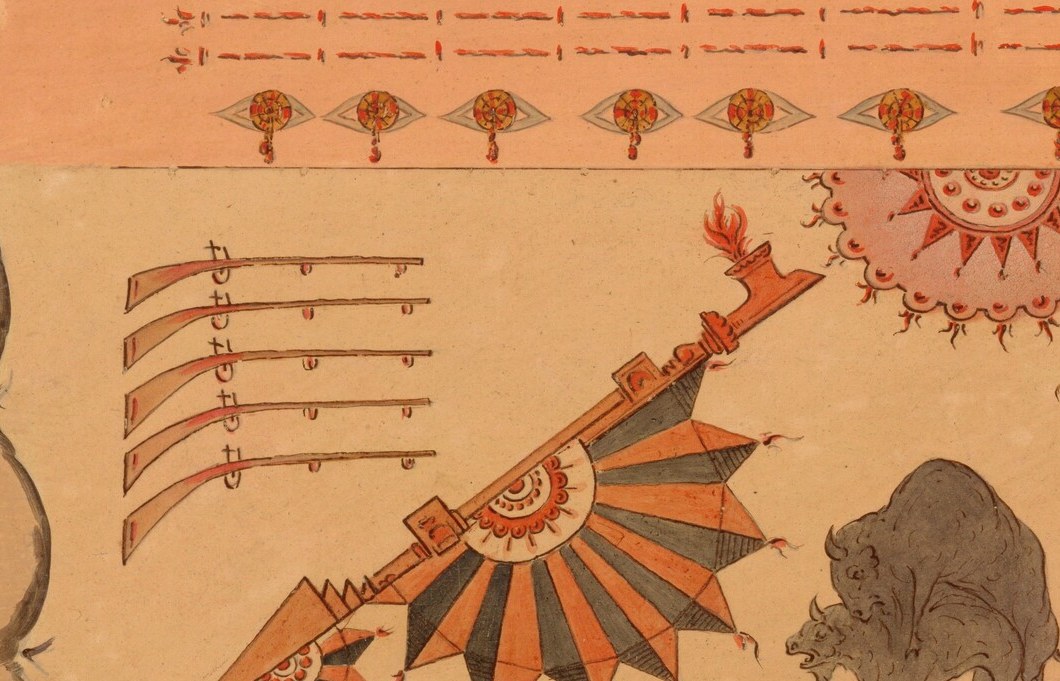 This stylized work reflects his observations, but with symbolic intent.