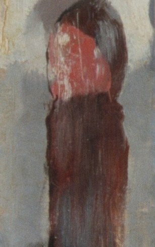 A red robe hints at hidden pleasures.