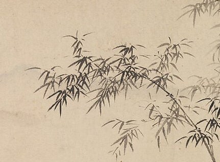 The artist used light, precise brushwork for each leaf.
