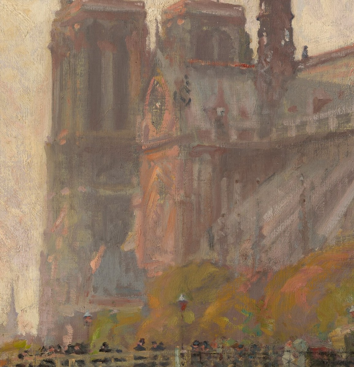 The cathedral's twin towers stand for timeless Parisian history.