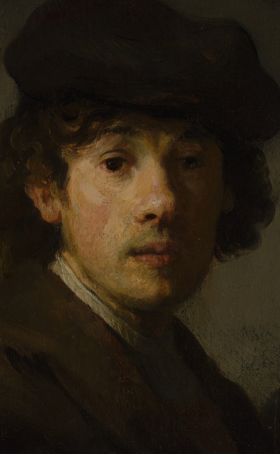 The painter was about 24. He used his own face to test this.
