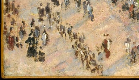 The artist painted this from a hotel window.