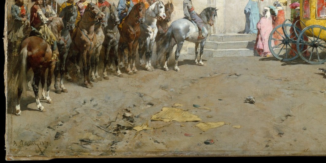 But the painter was not a tourist.