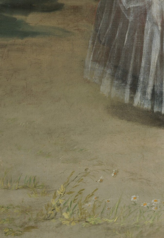 And at her feet, a pug: symbol of aristocratic devotion.