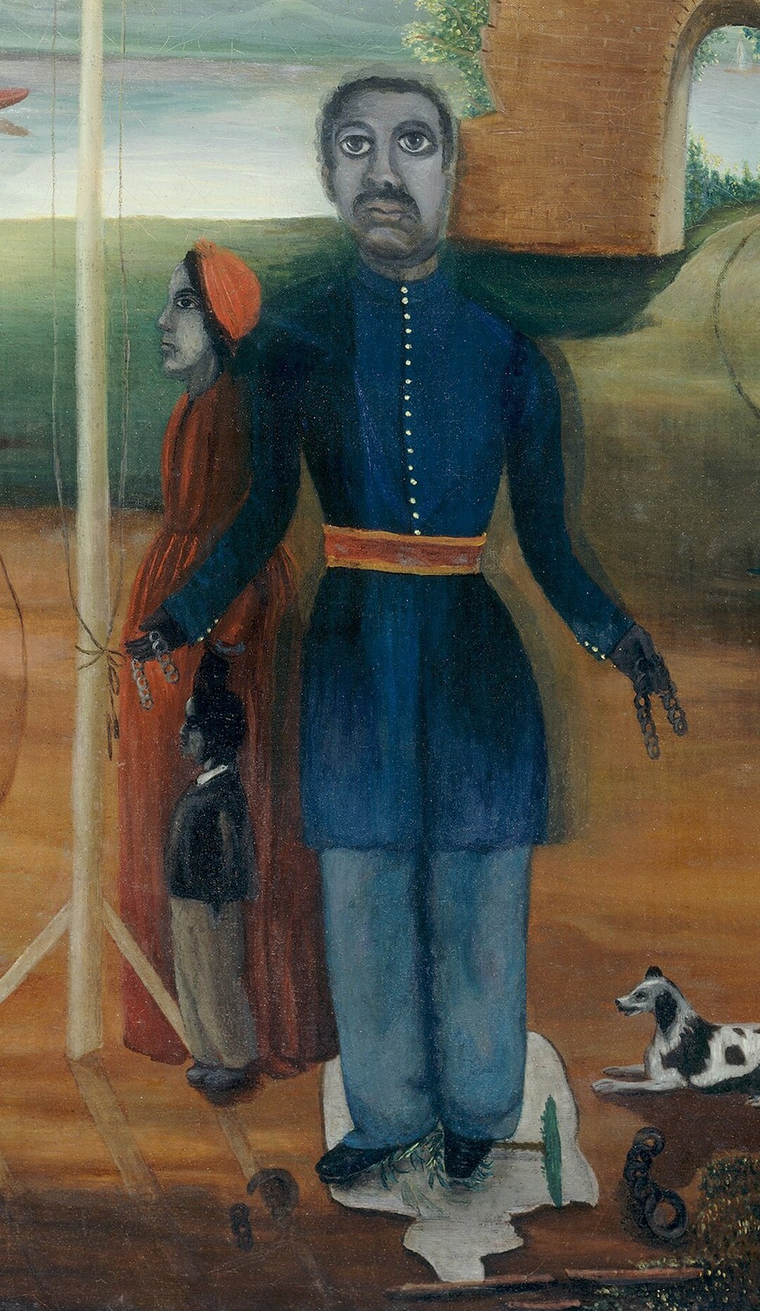 A central figure in military uniform anchors the scene.