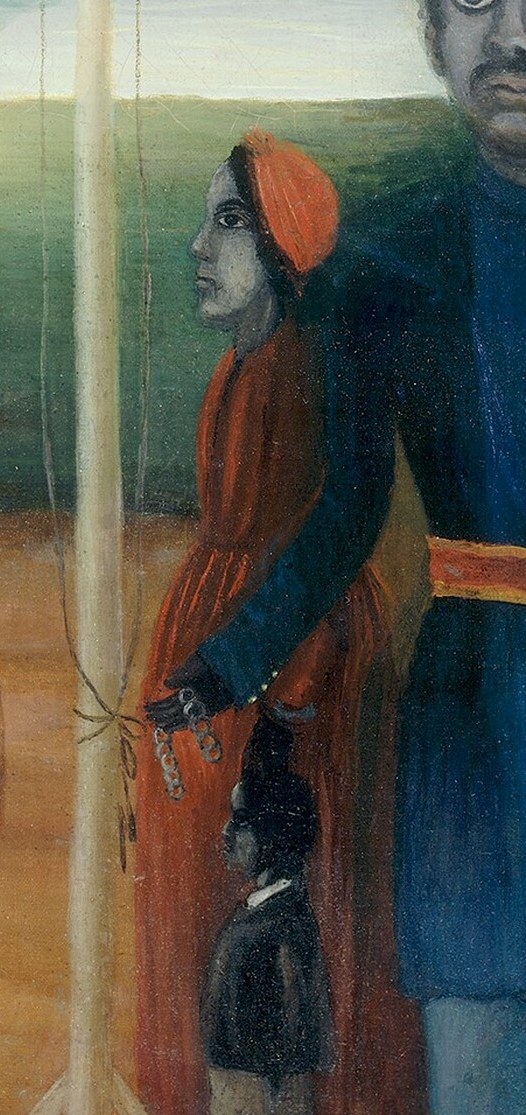 The artist chose specific colors and composition for national pride.