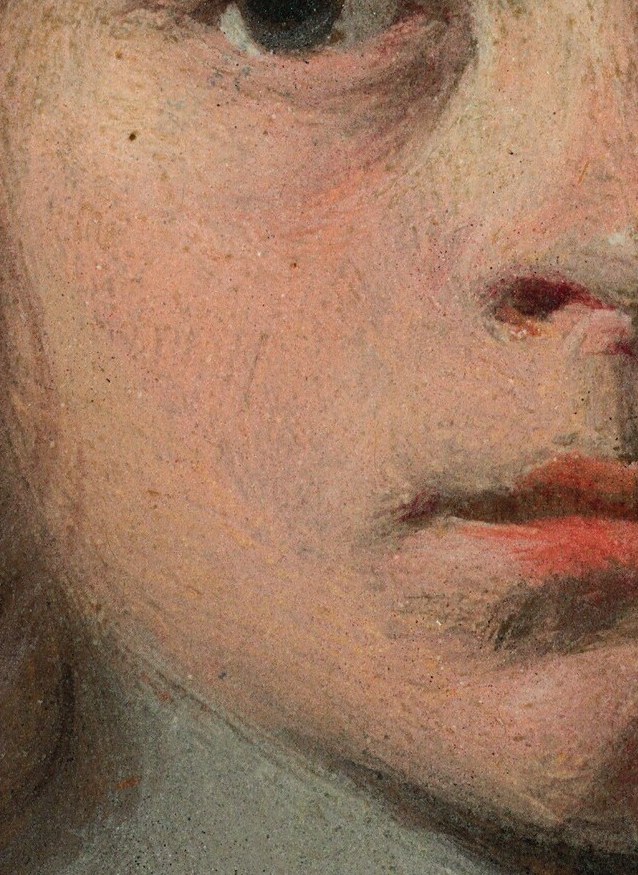 Even with a subtle shadow, his expression feels alive.