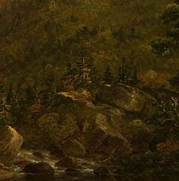 But Thomas Cole, founder of the Hudson River School, rarely painted true solitude.
