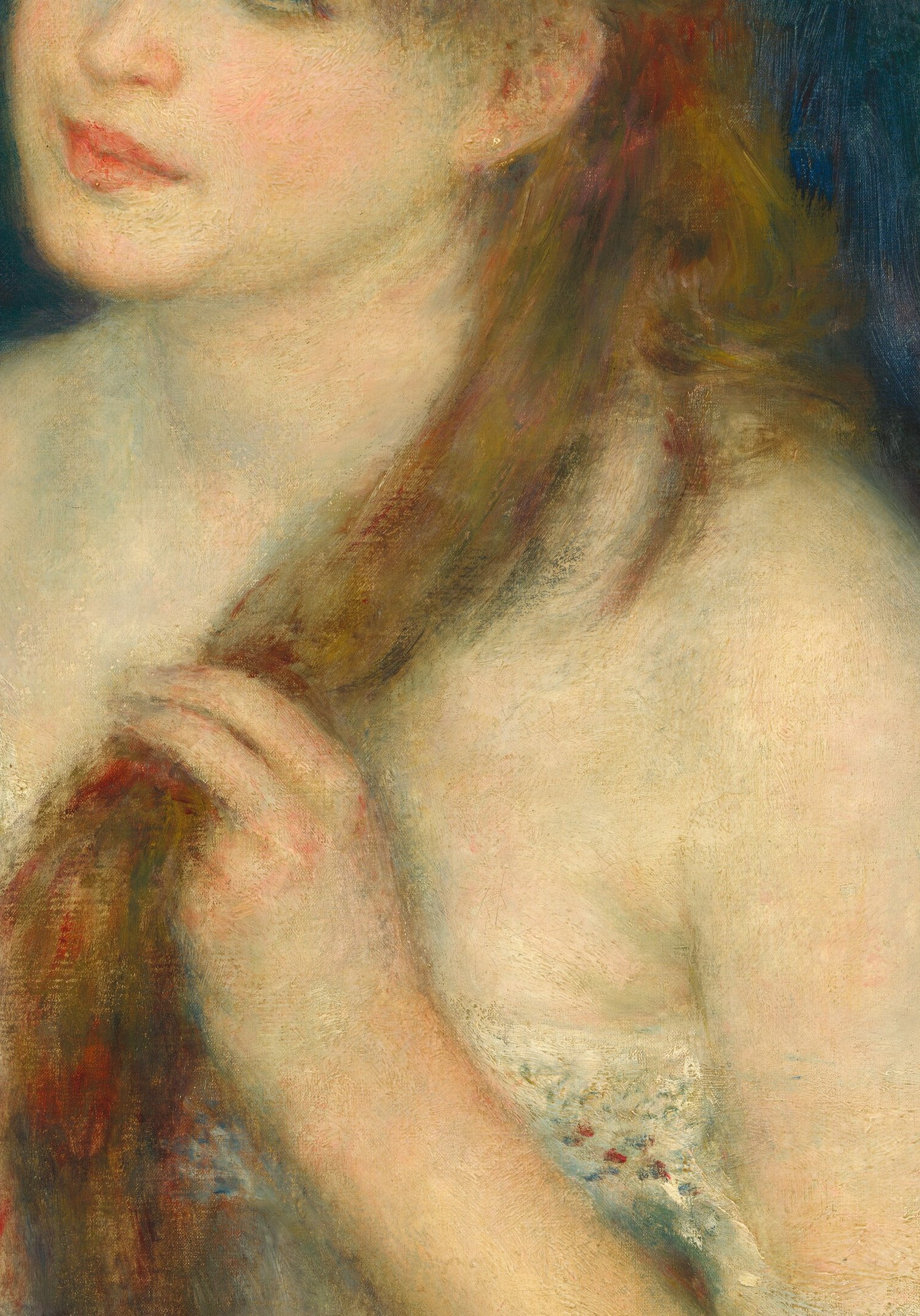 His soft, feathery brushstrokes define the Impressionist style.
