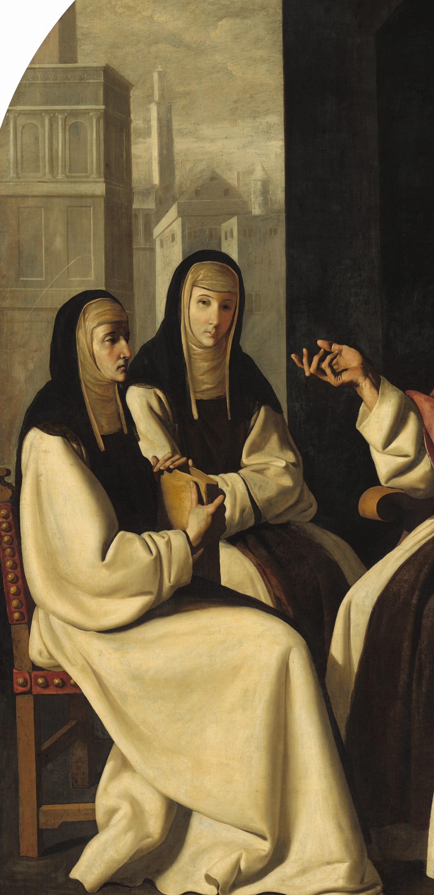 The women, Saint Paula and Saint Eustochium, were scholars.