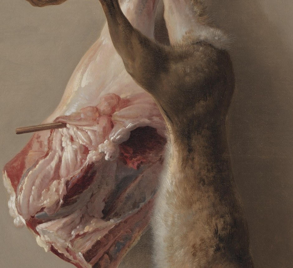 Now the opened abdomen. That is not just meat.