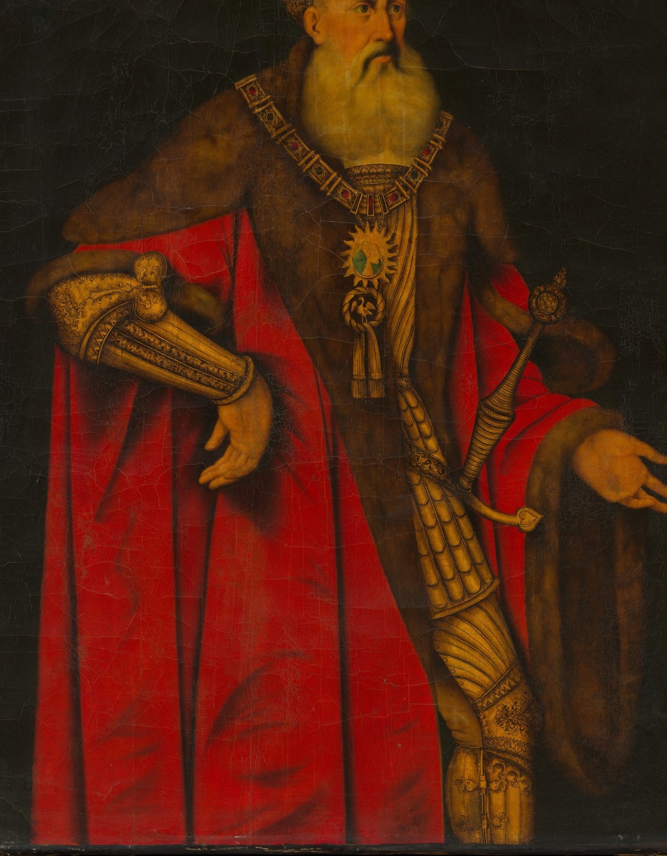 He wore red because the dye cost more than gold.