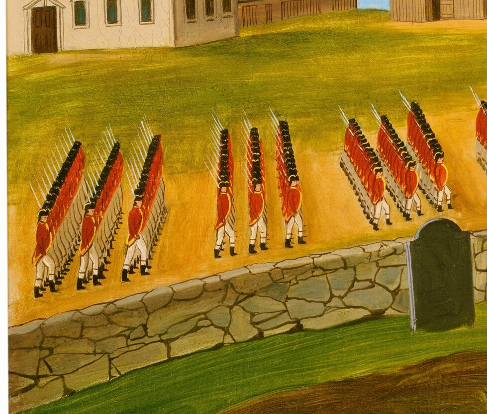 Though the artist is unknown, this work records a lost history.