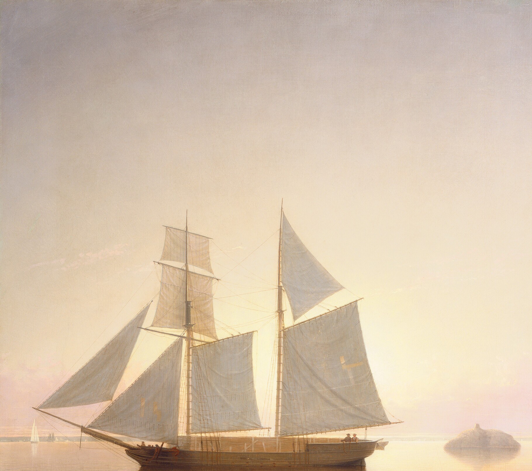 Every ship in it is absolutely motionless, sails slack.