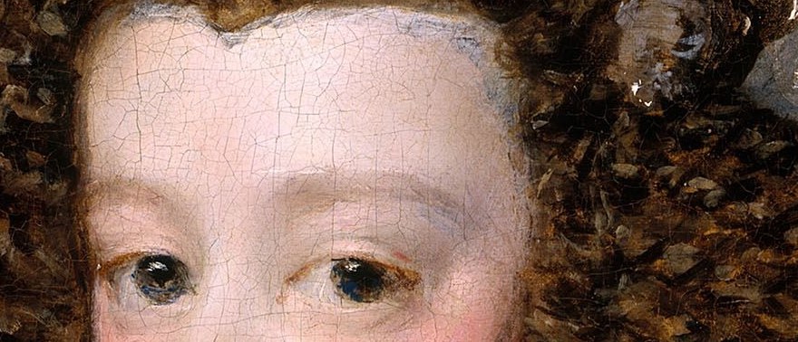 Velázquez gives her nothing but a blank, unblinking gaze.