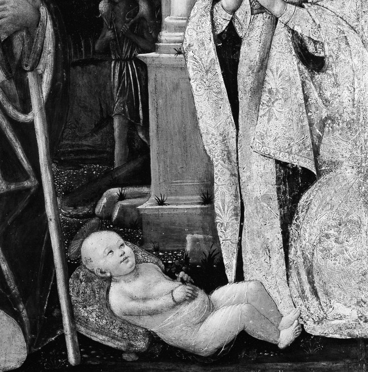 Look at the Christ Child.
