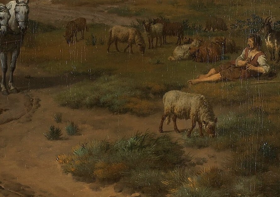 This painter was known for his animals. Living presences.