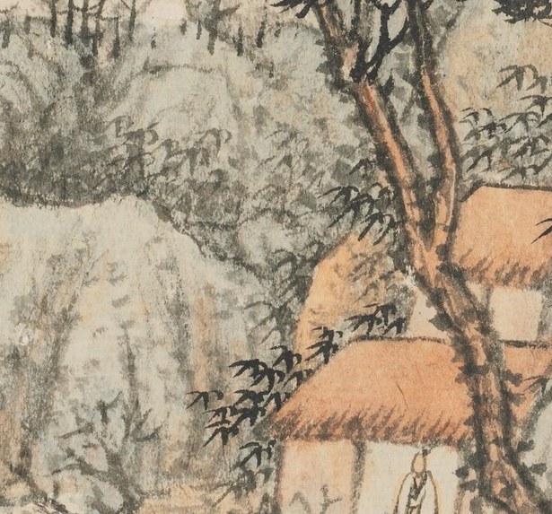 His loose brushstrokes suggest texture, not minute detail.