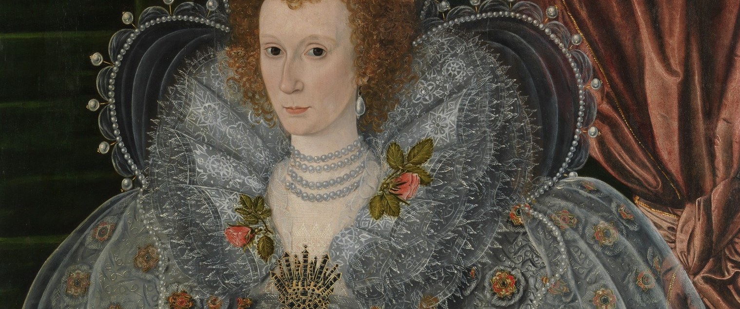 Virtuoso rendering of layered transparent lace , each tier catches light differently, and the sheer engineering of starched and wired ruffs this wide was itself a display of wealth and social rank.
