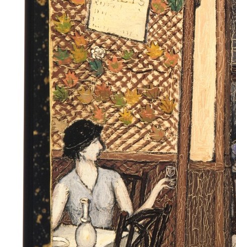 This painting is a diagram of denial.
