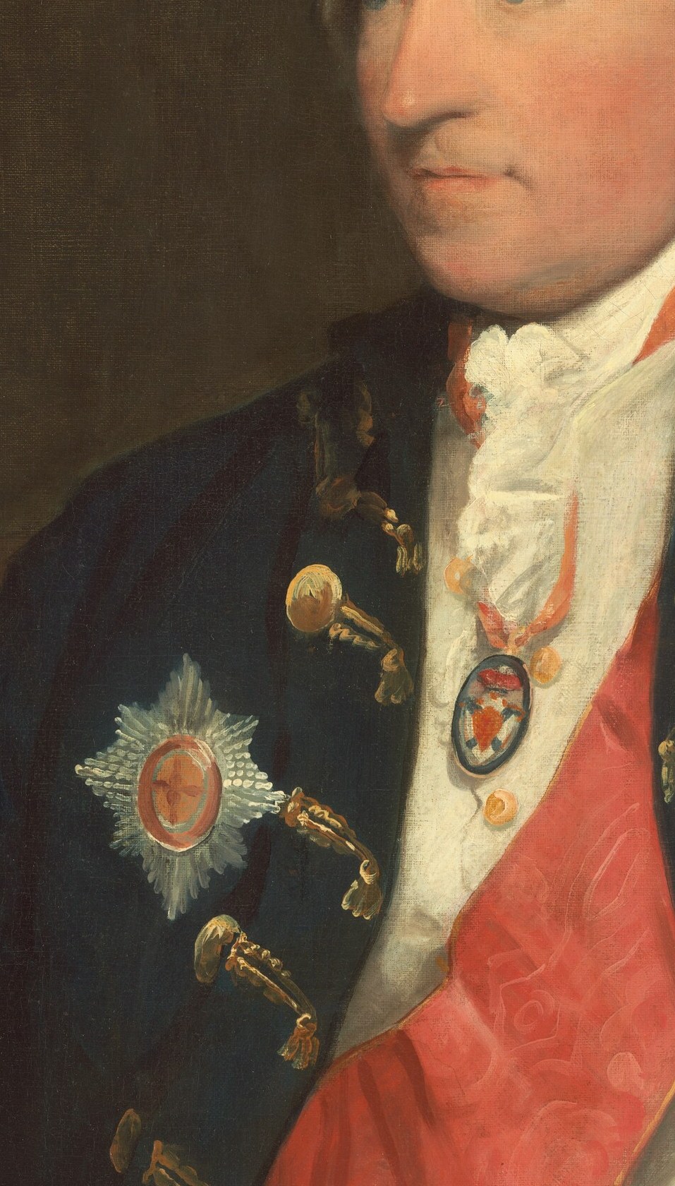 The red sash marks him as a knight of the Bath.