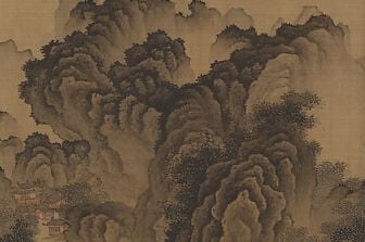 Layered texture strokes build rock from crumpled paper.