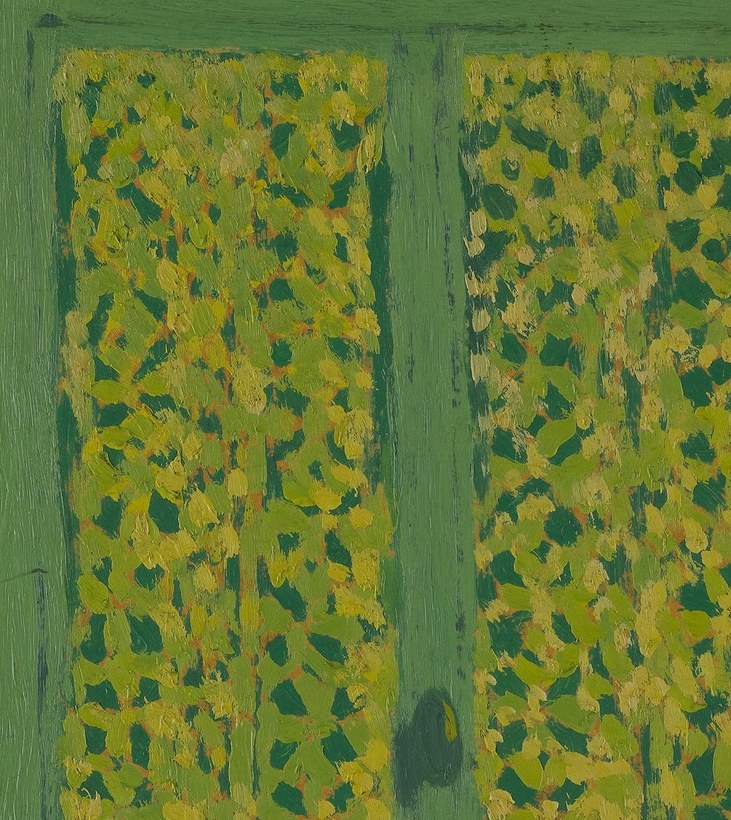 He painted with flat areas of pure color.
