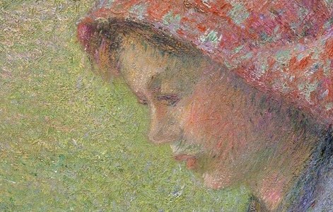 This woman's headscarf was a common sight in the countryside.