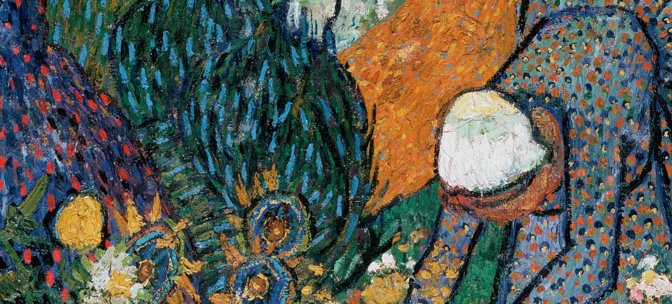 He painted this garden for his own bedroom wall.