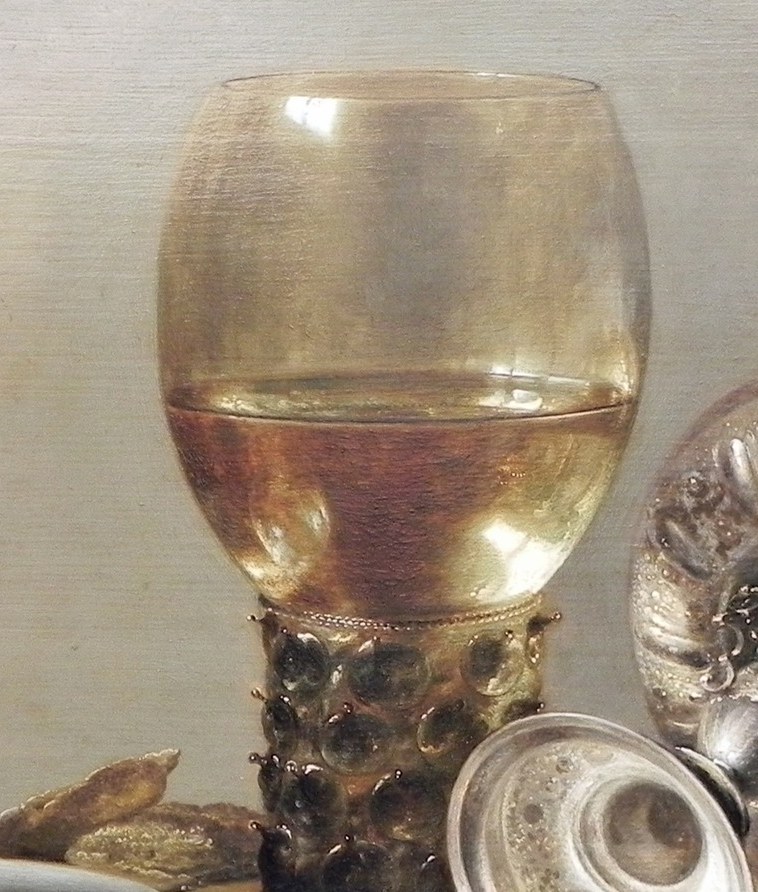 Even the half-full wine glass suggests life is running out.
