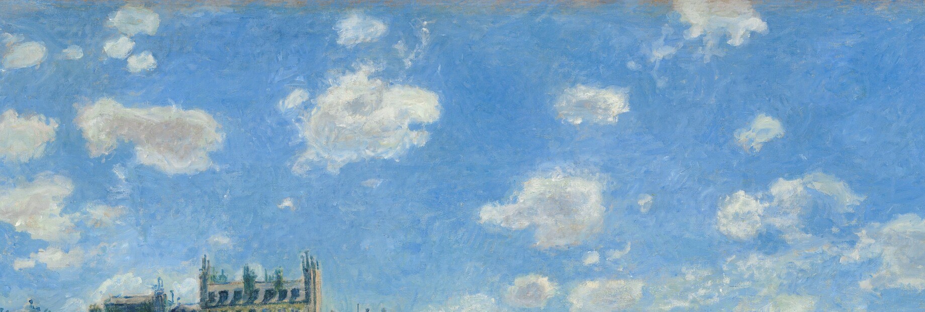 The loose, confident brushwork here is one of the freest passages in the picture , sky as proof of plein-air speed
