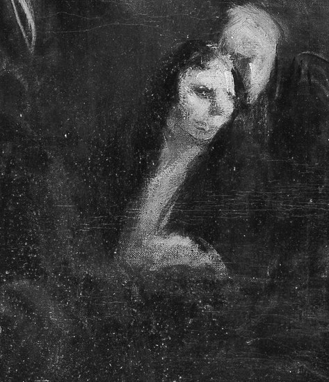 He leans forward, his gaze fixed on the case.
