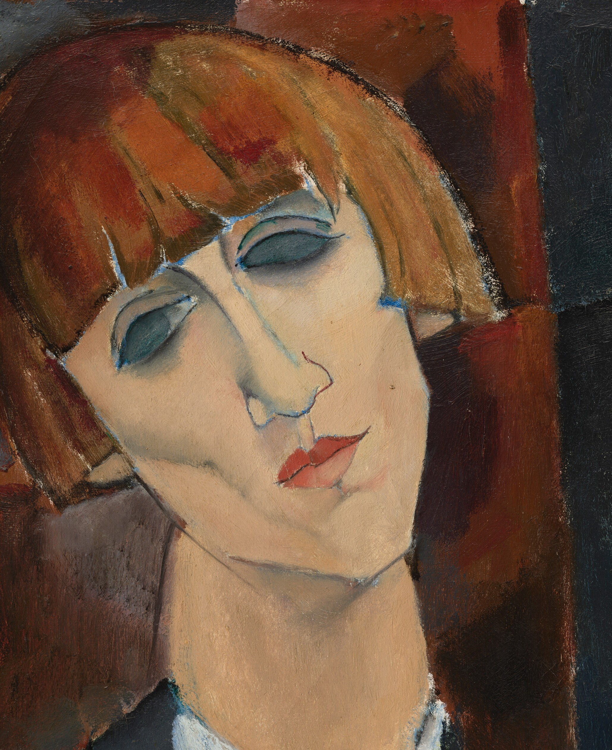 He draws from African masks and Italian Renaissance painting.