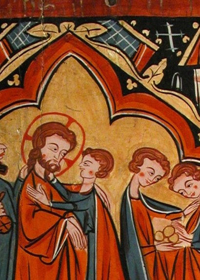 Except Christ's. He makes no fist.