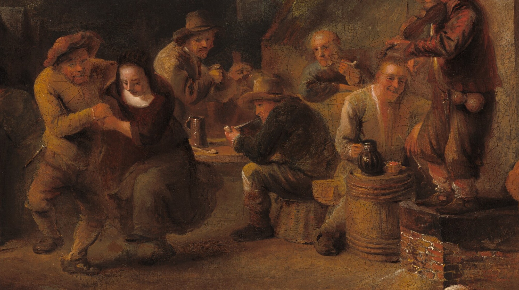 People gather for drink and conversation, enjoying the day.