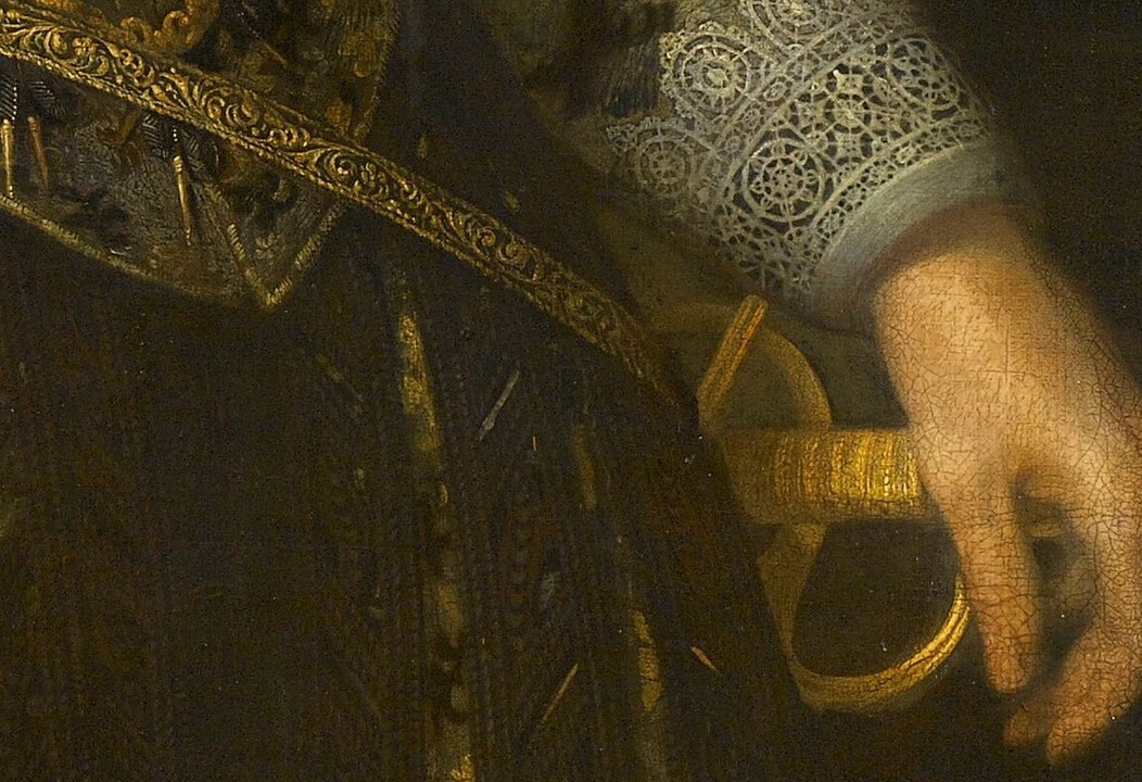 The sword is not decorative. He held military command.