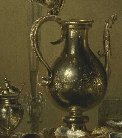 Look closely at the glimmering metal surfaces.
