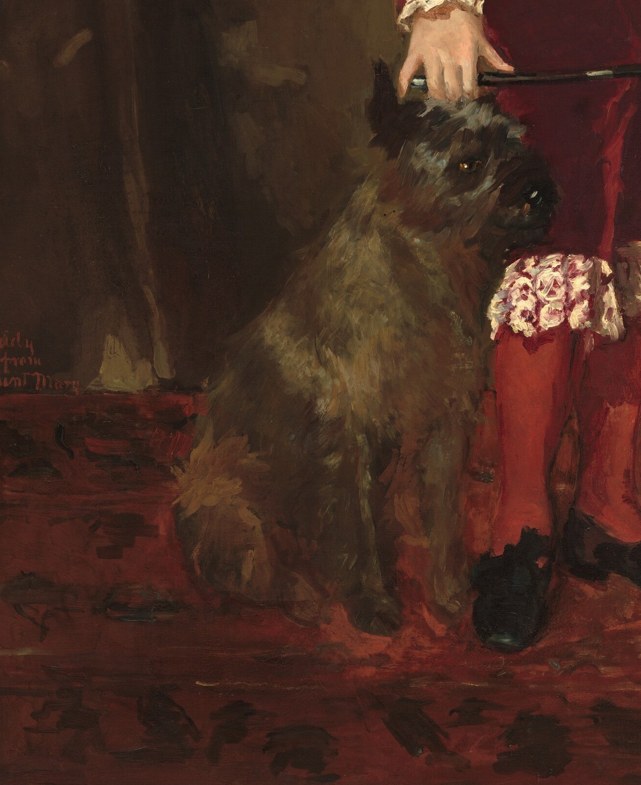 But the loose brushwork on the dog was radical.