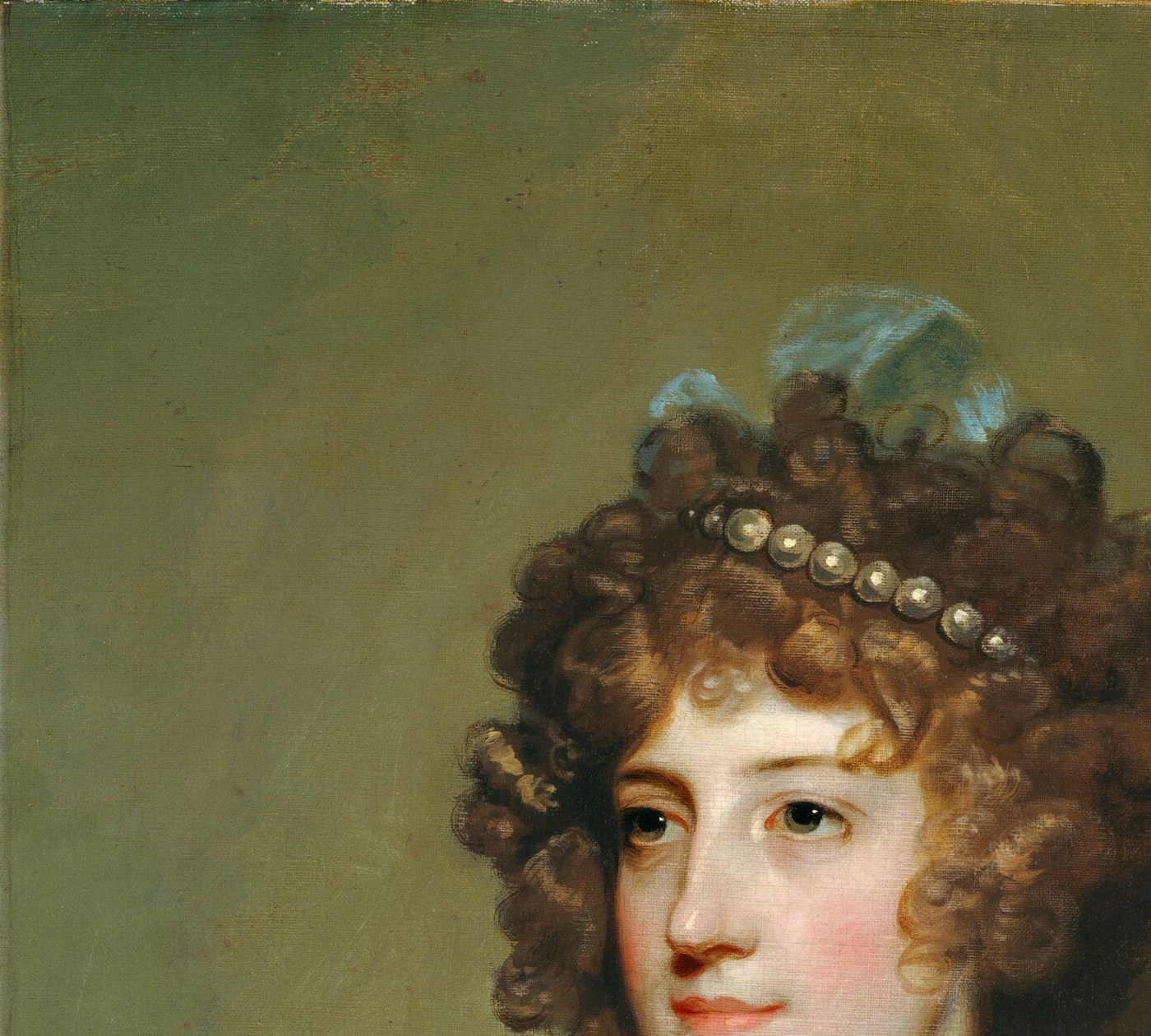A young woman sits for her portrait. Her name is Matilda.
