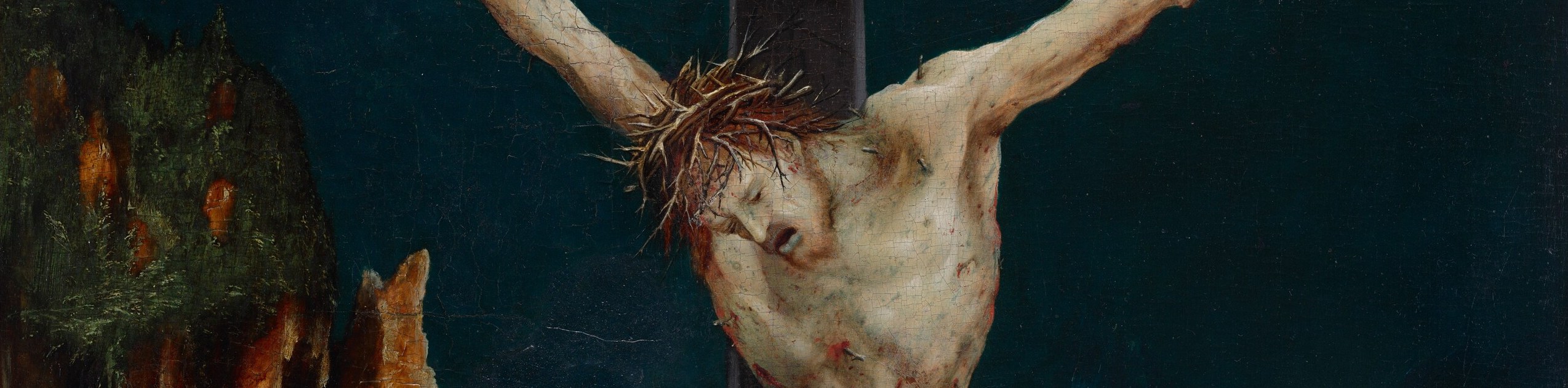 The crossbeam literally bends under his dead weight.