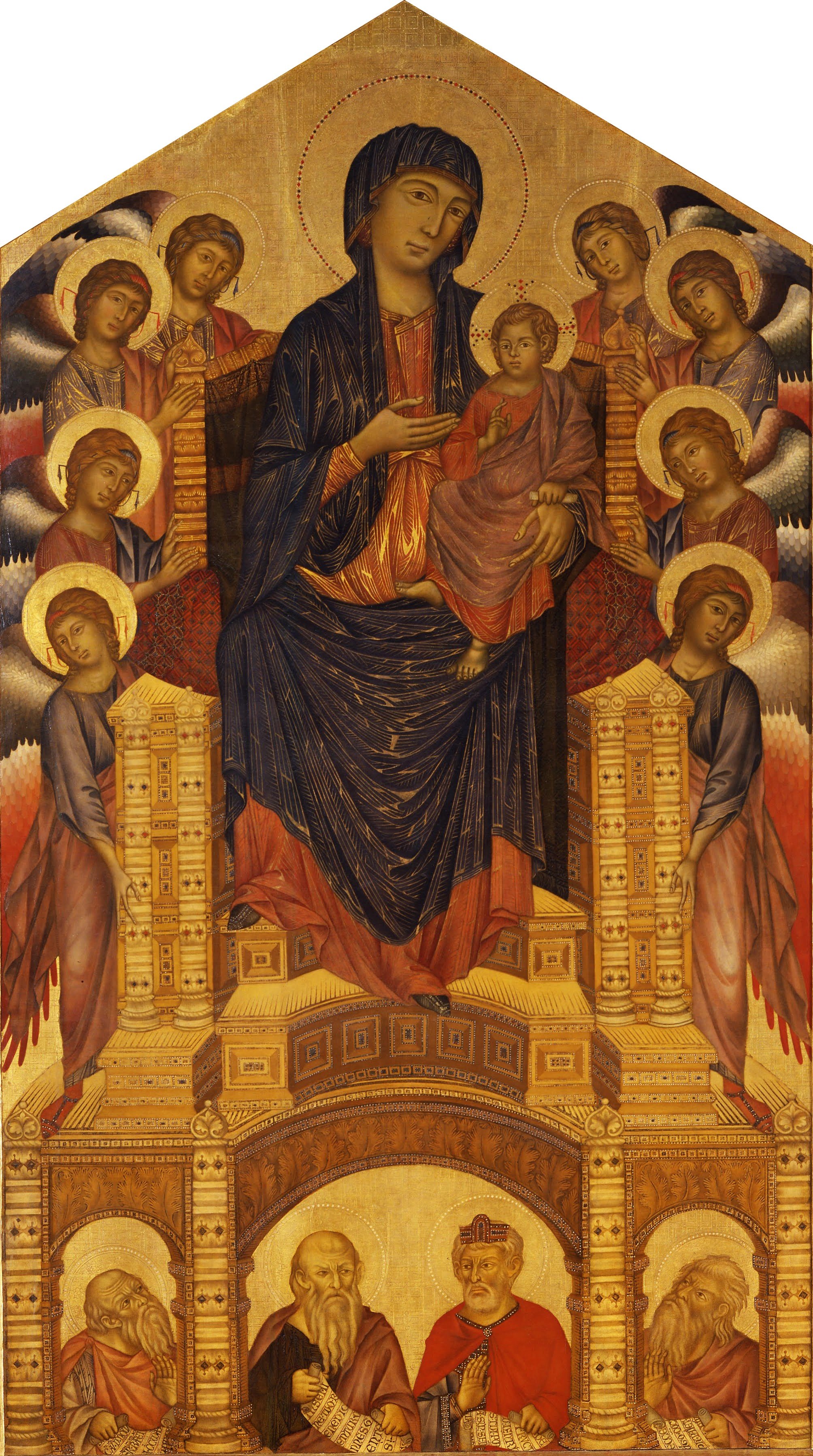 The gold evokes a divine, timeless atmosphere.