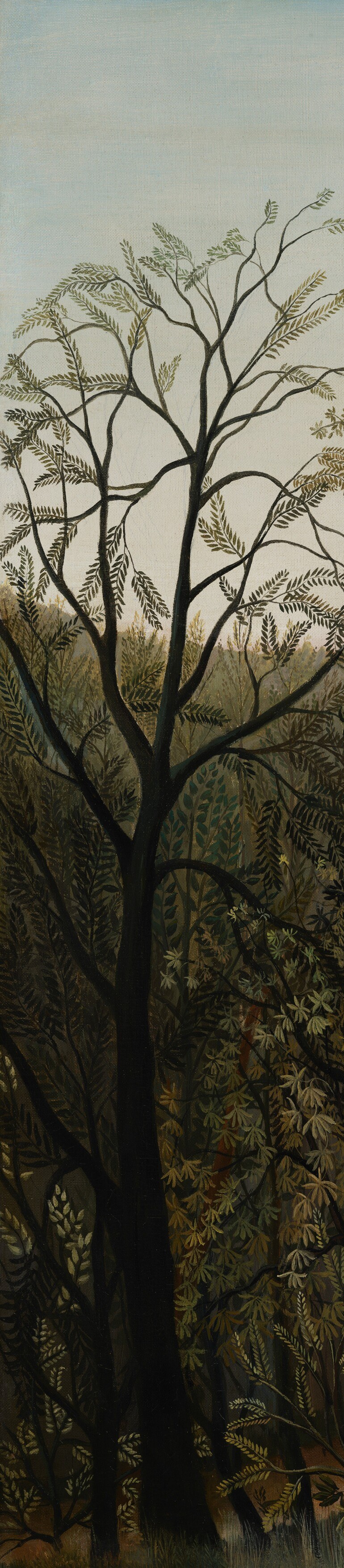 He built these scenes from botanical gardens and books.