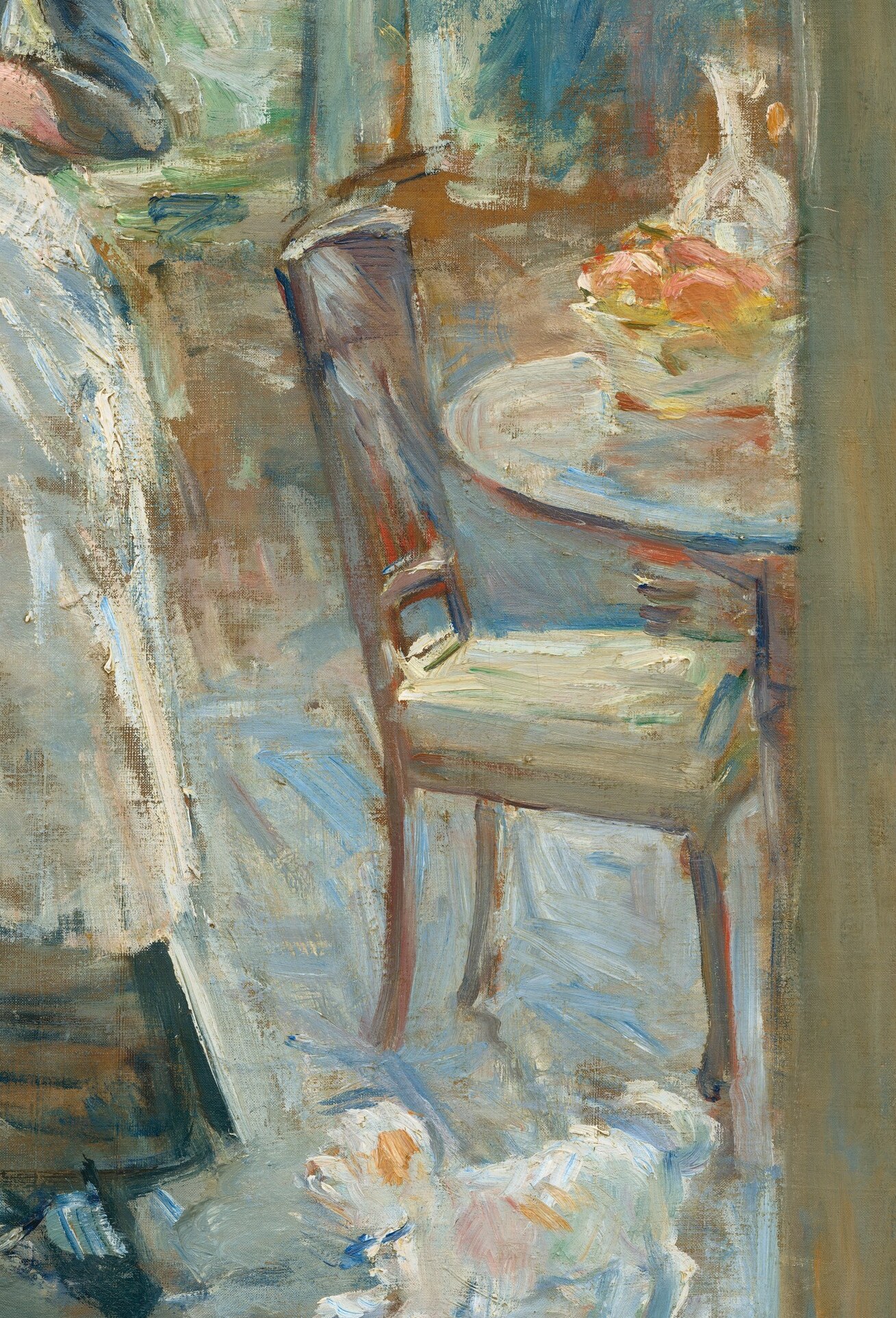 The luminous quality of the light suffuses the room, creating an Impressionistic atmosphere.
