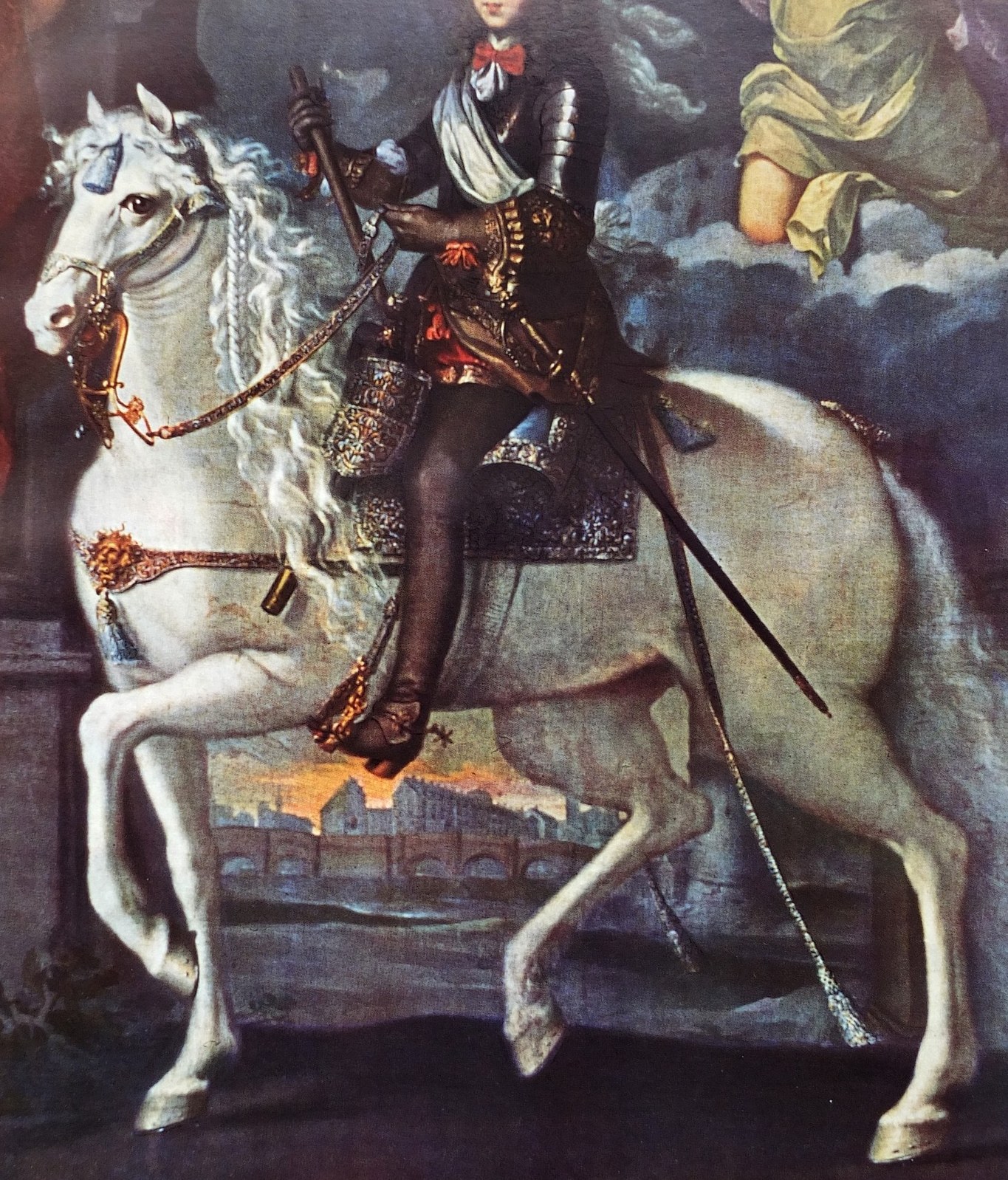 A powerful symbol of nobility and strength, its musculature is rendered with great detail.
