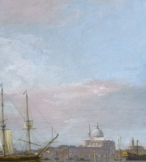 The triangular tip where the Grand Canal meets the Giudecca Canal; this building was the literal toll-gate of Venice's mercantile empire, every arriving ship had to pass it