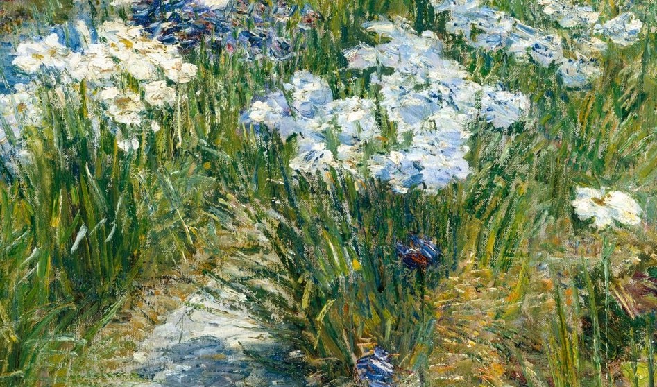 Hassam built this light with thick, fast strokes of pure paint.