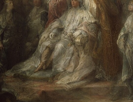 This is Sweden's king at his own coronation.